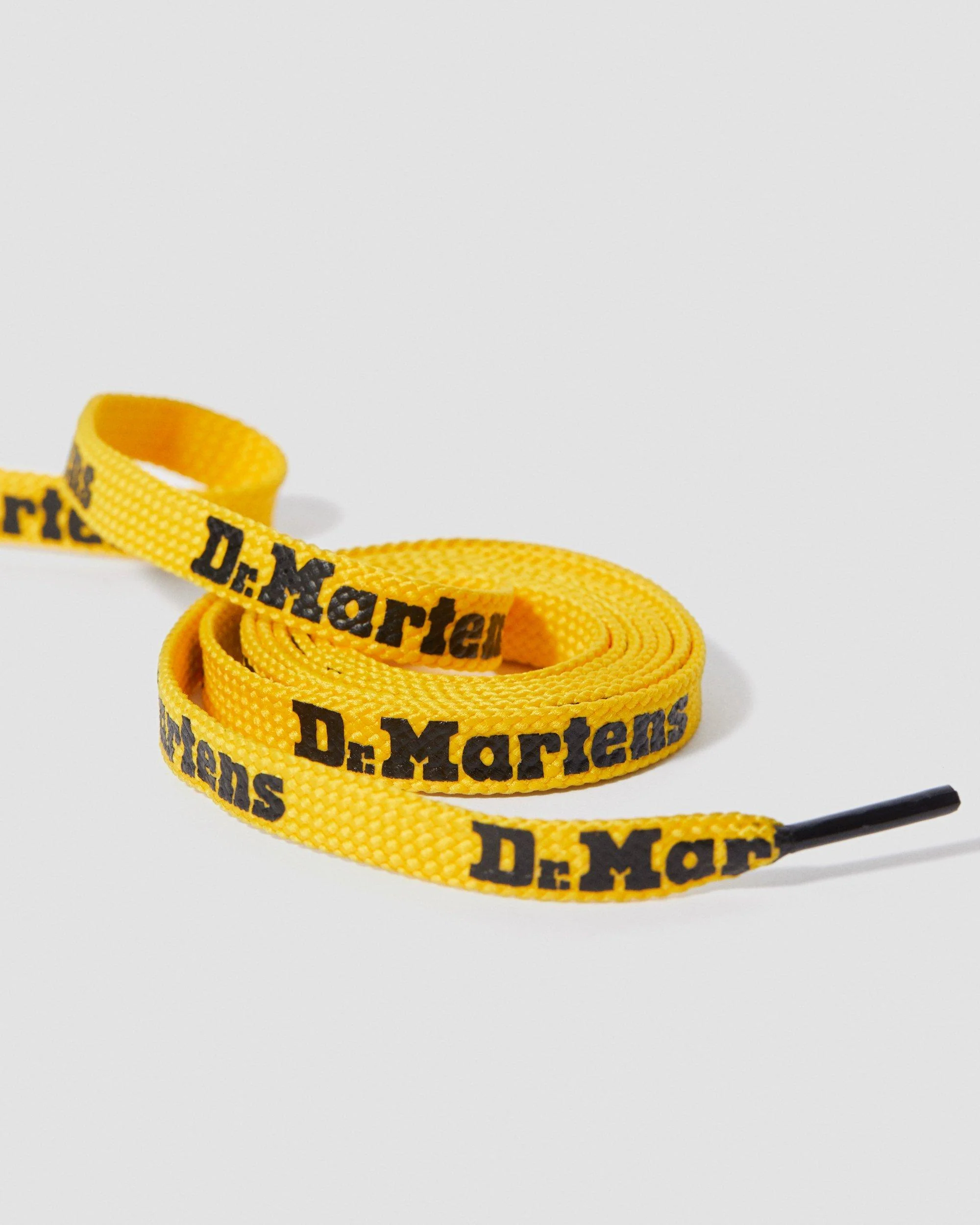 140cm Yellow/Black Logo Lace (8-10 eye shoe) - Image 3