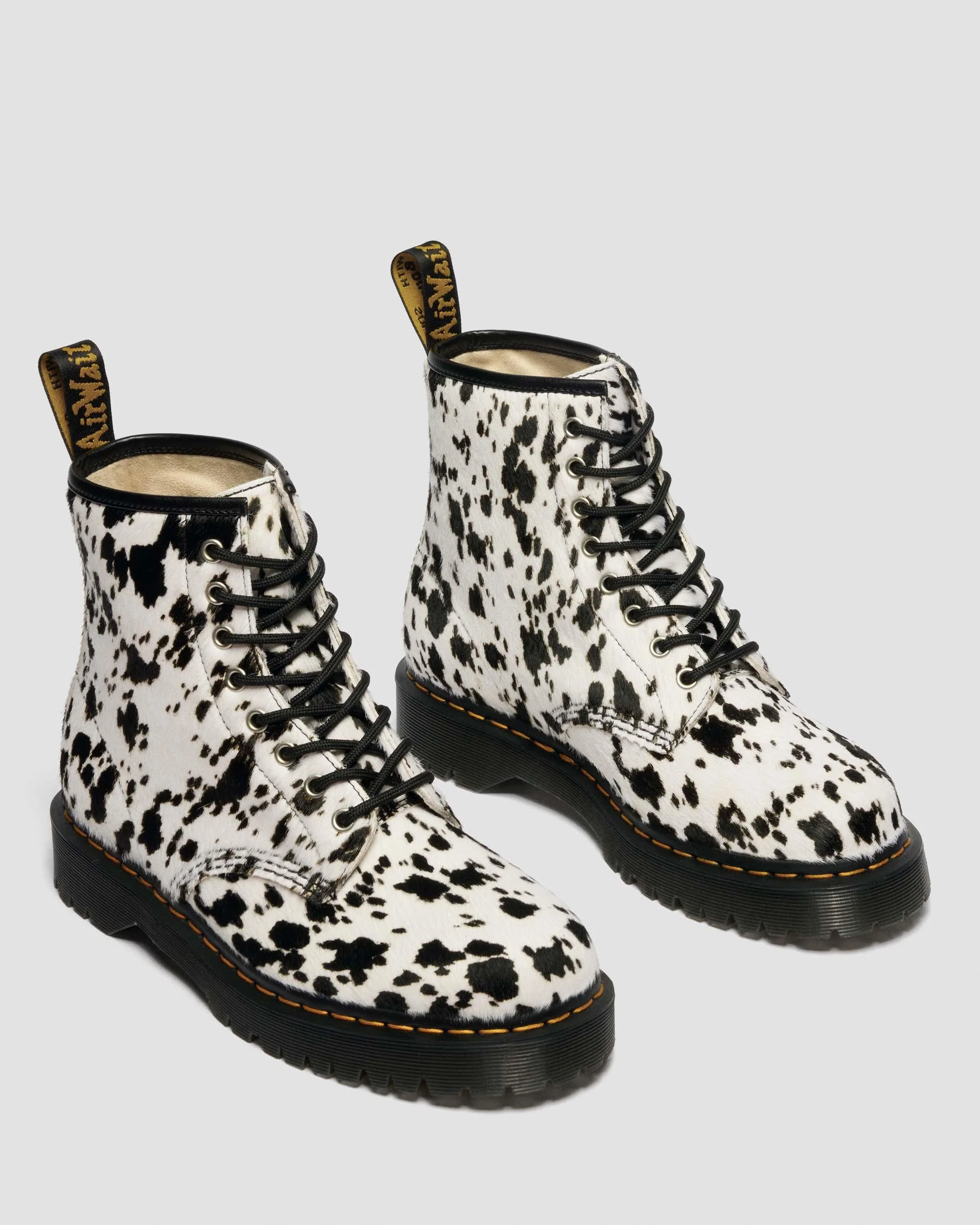 1460 Bex Dalmatian Hair On Leather Boots - Image 4