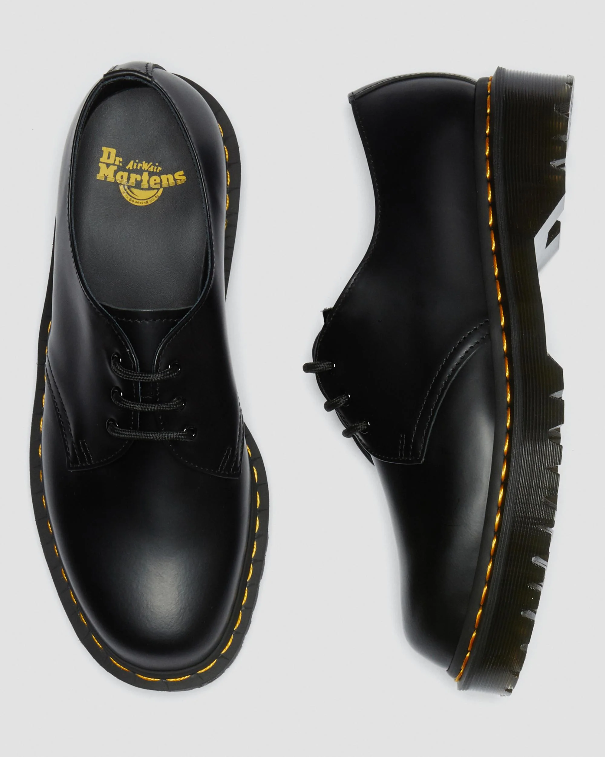 1461 Bex Smooth Leather Oxford Platform Shoes - Image 10