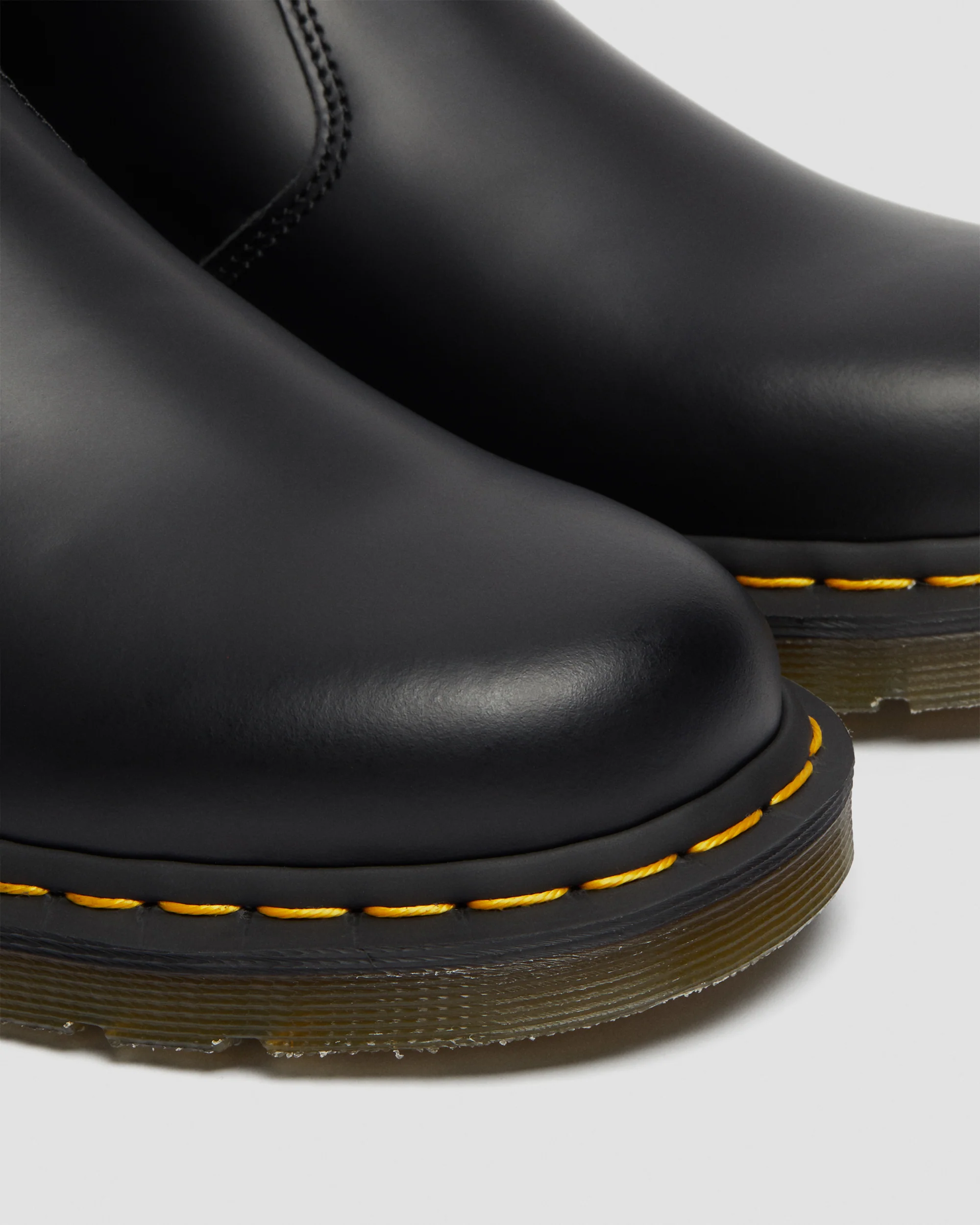 2976 Yellow Stitch Smooth Leather Boots - Image 7