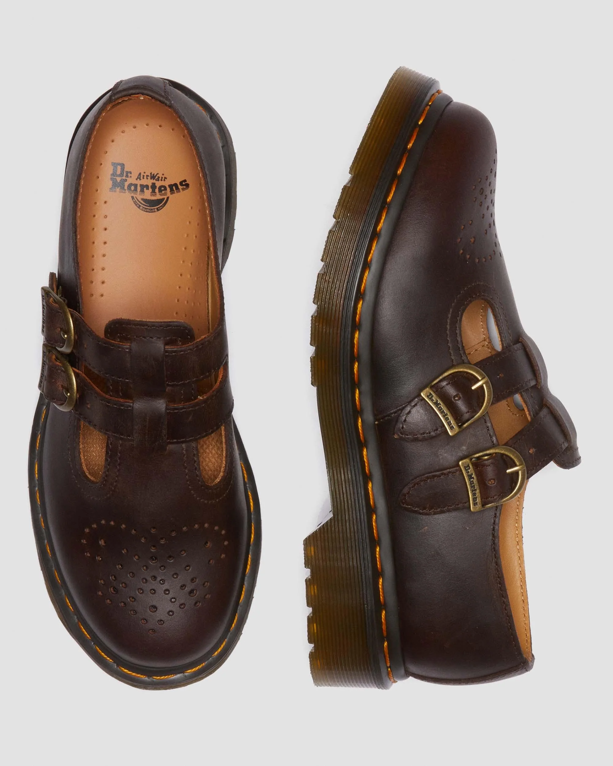 8065 Crazy Horse Leather Mary Jane Shoes - Image 10