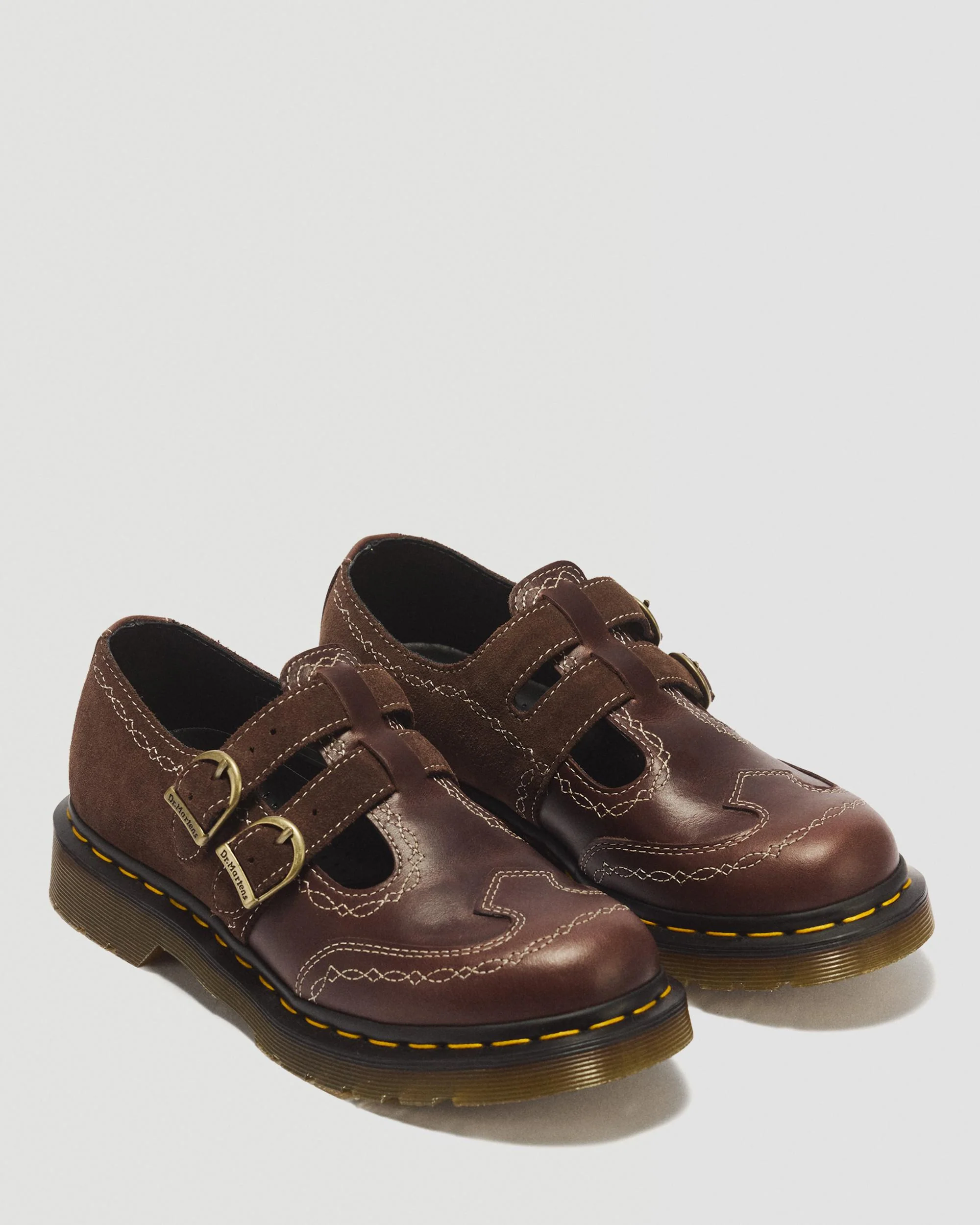 8065 Desert Rodeo Leather & Suede Mary Jane Shoes - Image 5
