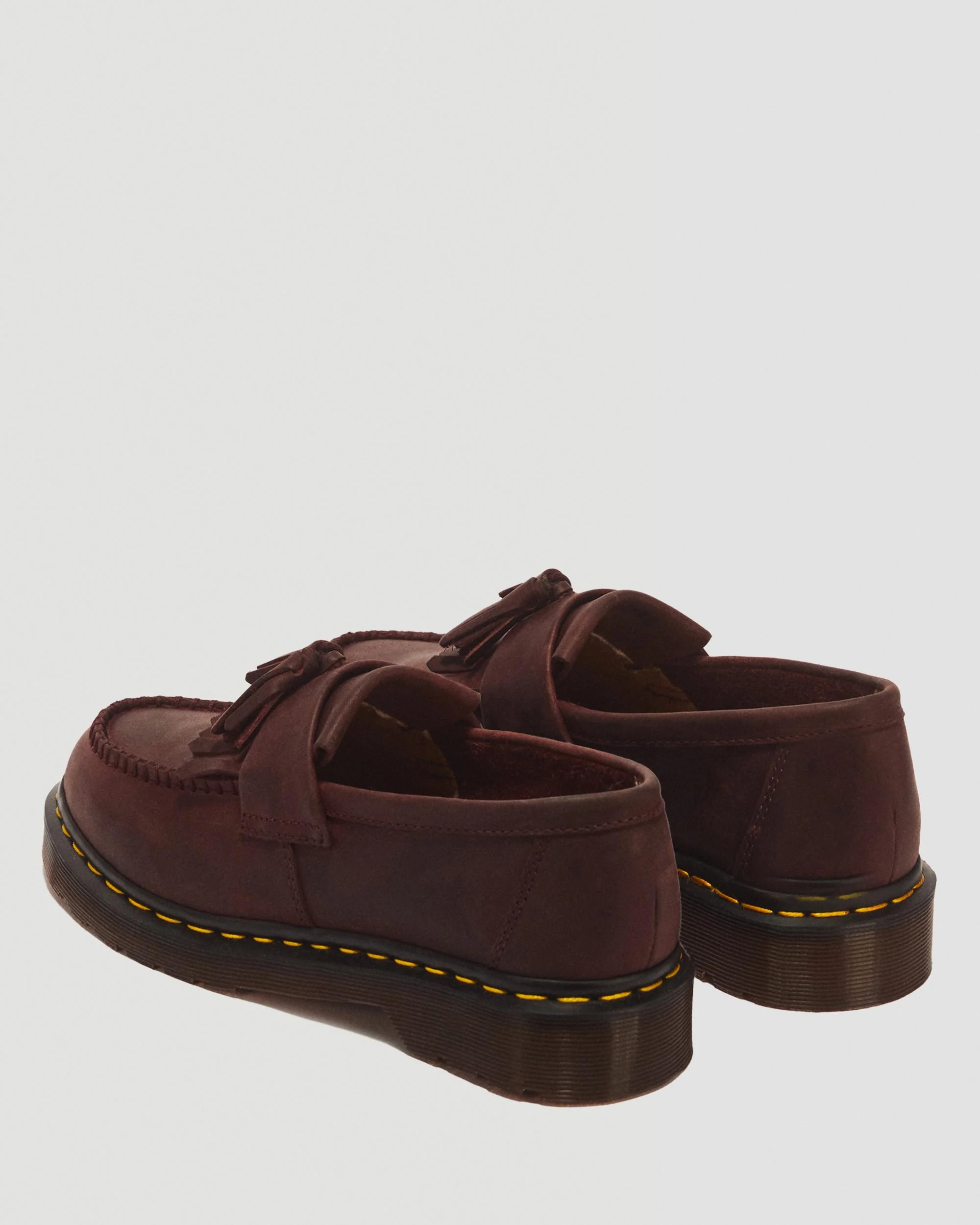 Adrian Crazy Horse Leather Tassel Loafers - Image 6