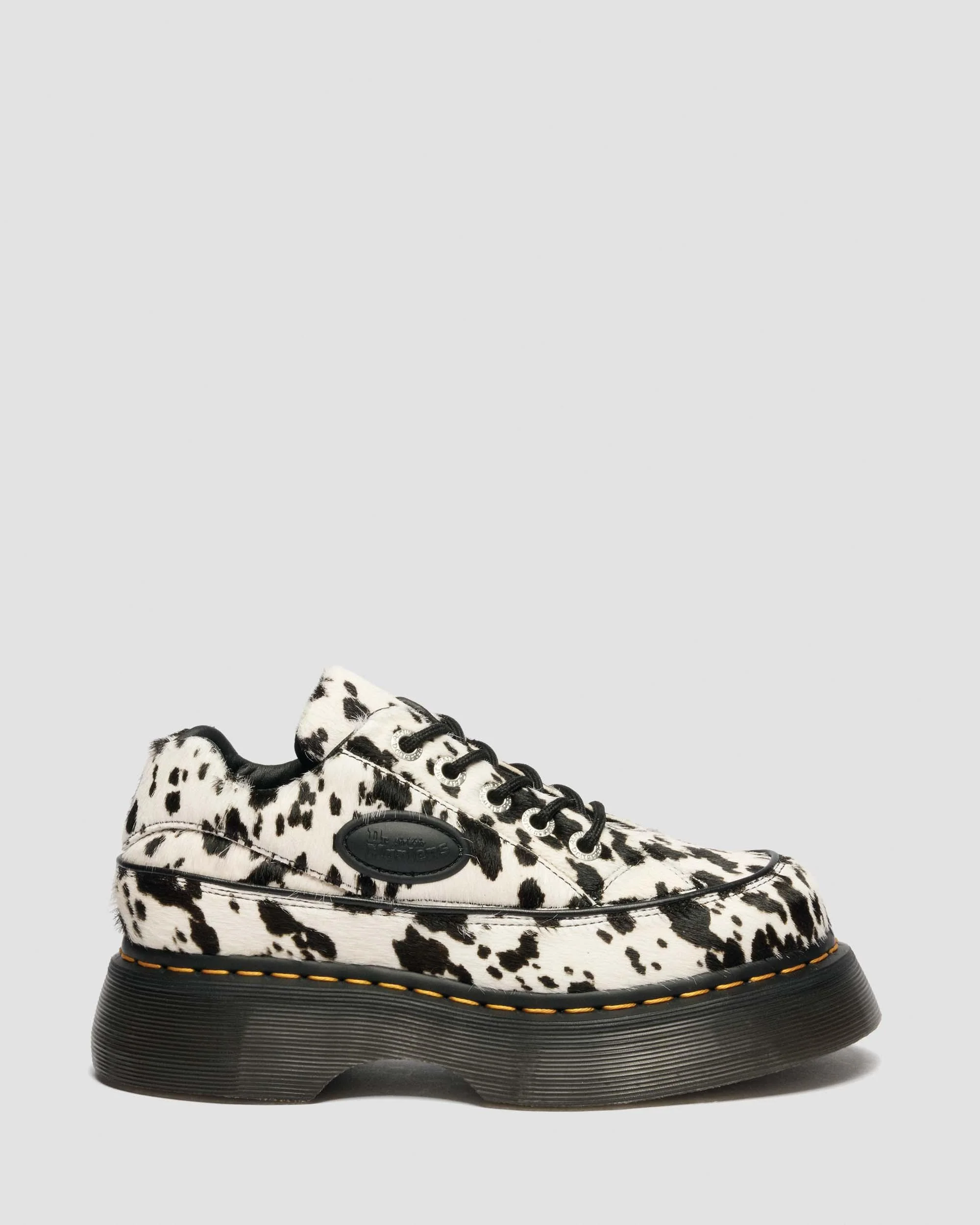 Buzz 5-Eye Dalmatian Hair-On Leather Shoes - Image 6