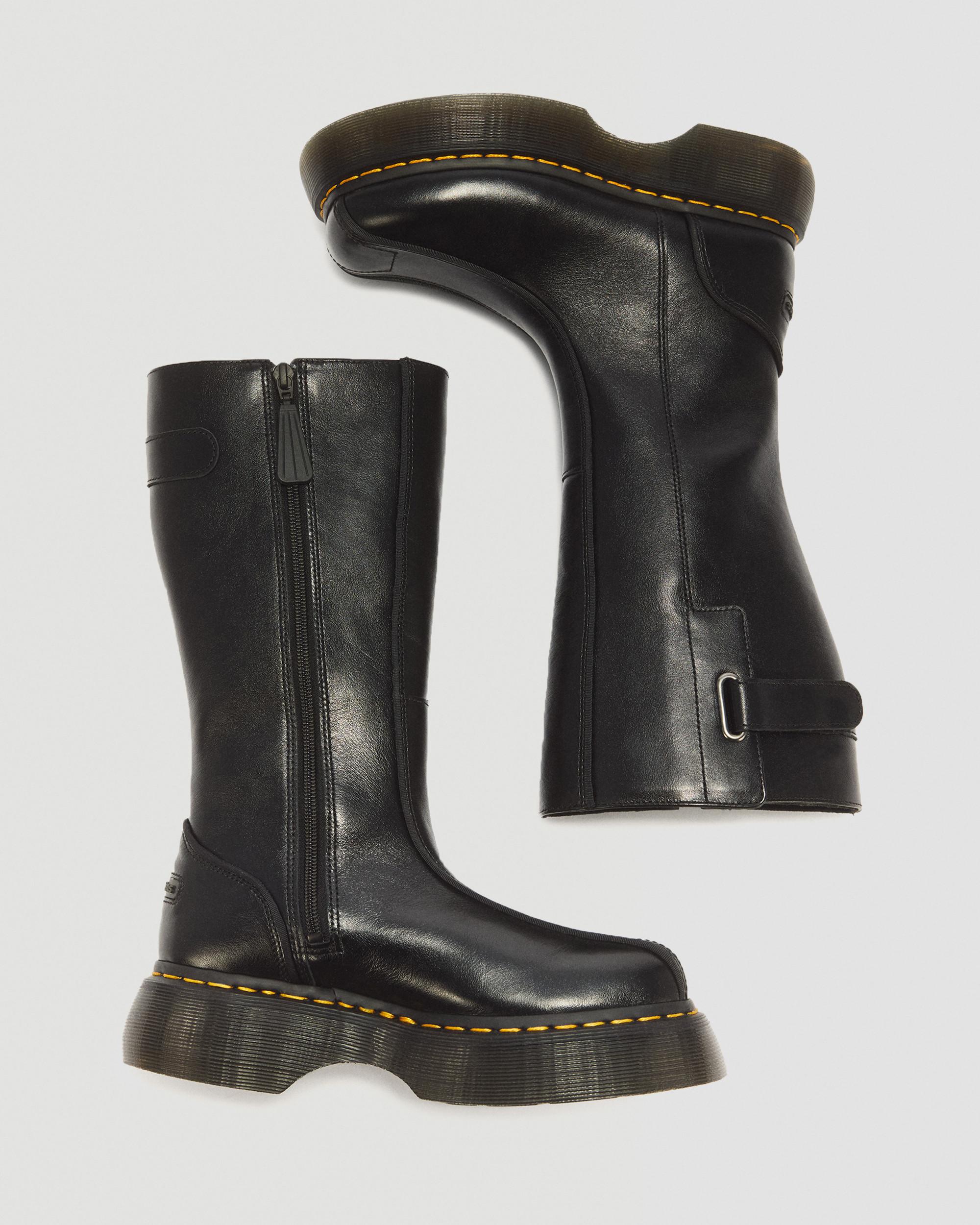 Buzz Hi Milled Gloss Leather Boots - Image 4