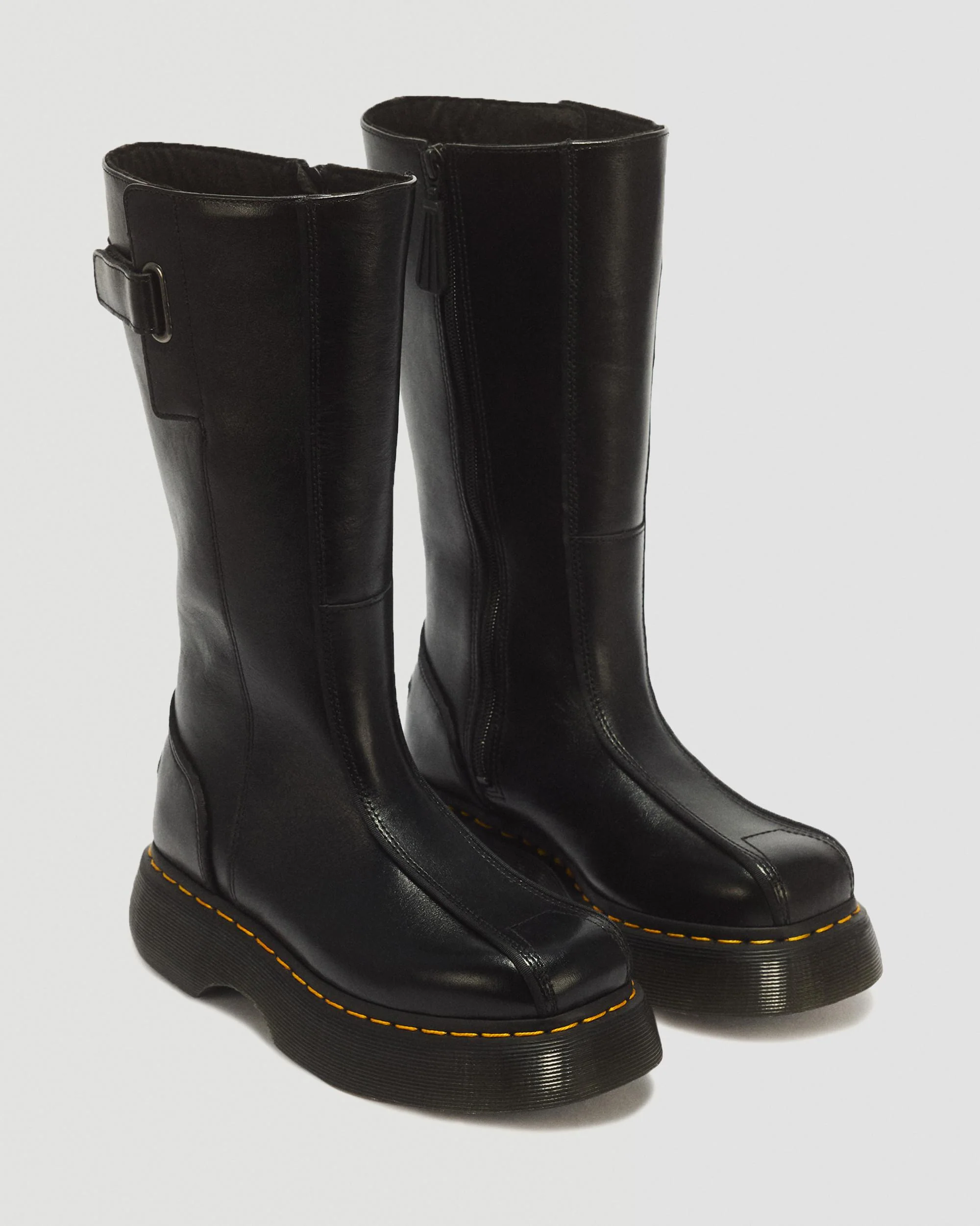 Buzz Hi Milled Gloss Leather Boots - Image 5