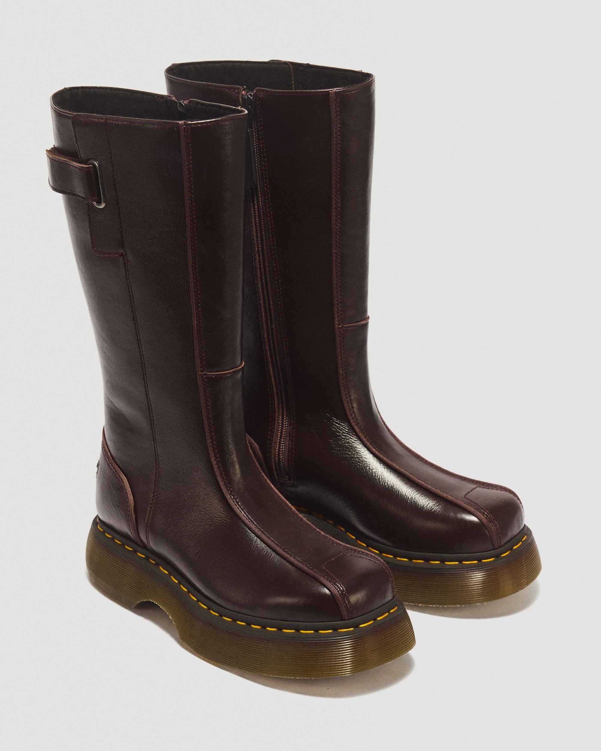 Buzz Hi Milled Gloss Leather Boots - Image 5
