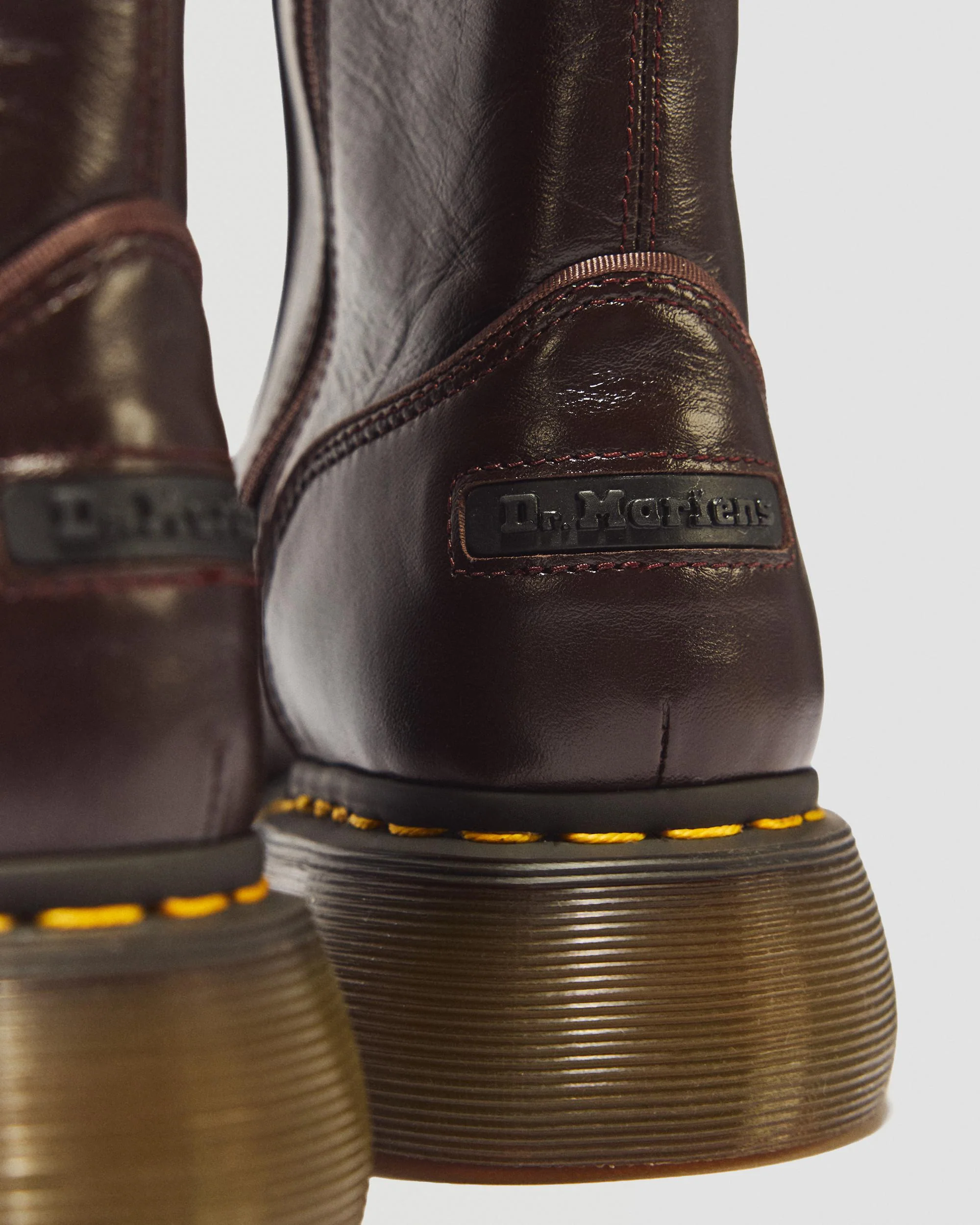Buzz Hi Milled Gloss Leather Boots - Image 8