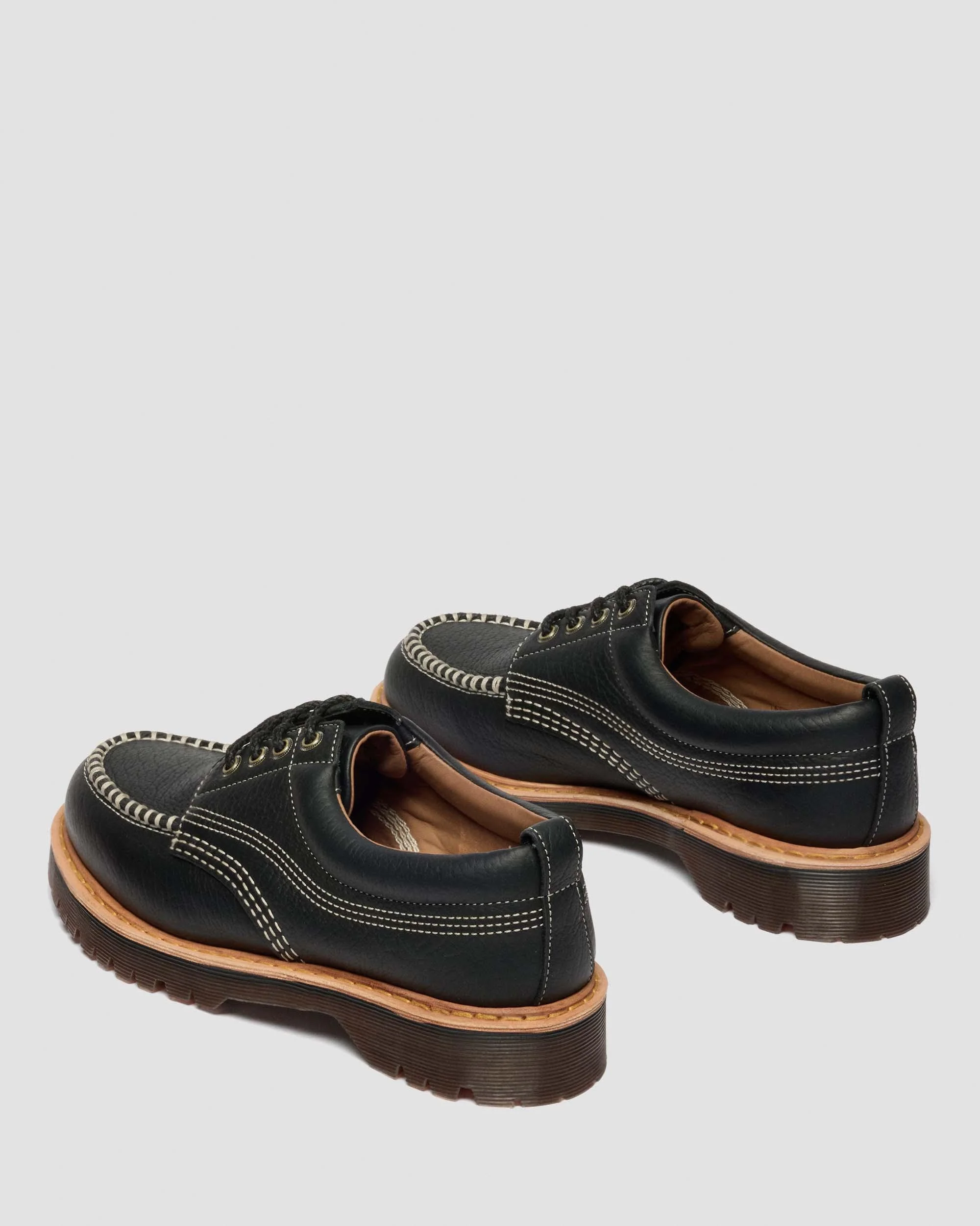 Lowell Wild Grain Leather Moc Toe Shoes - Image 5