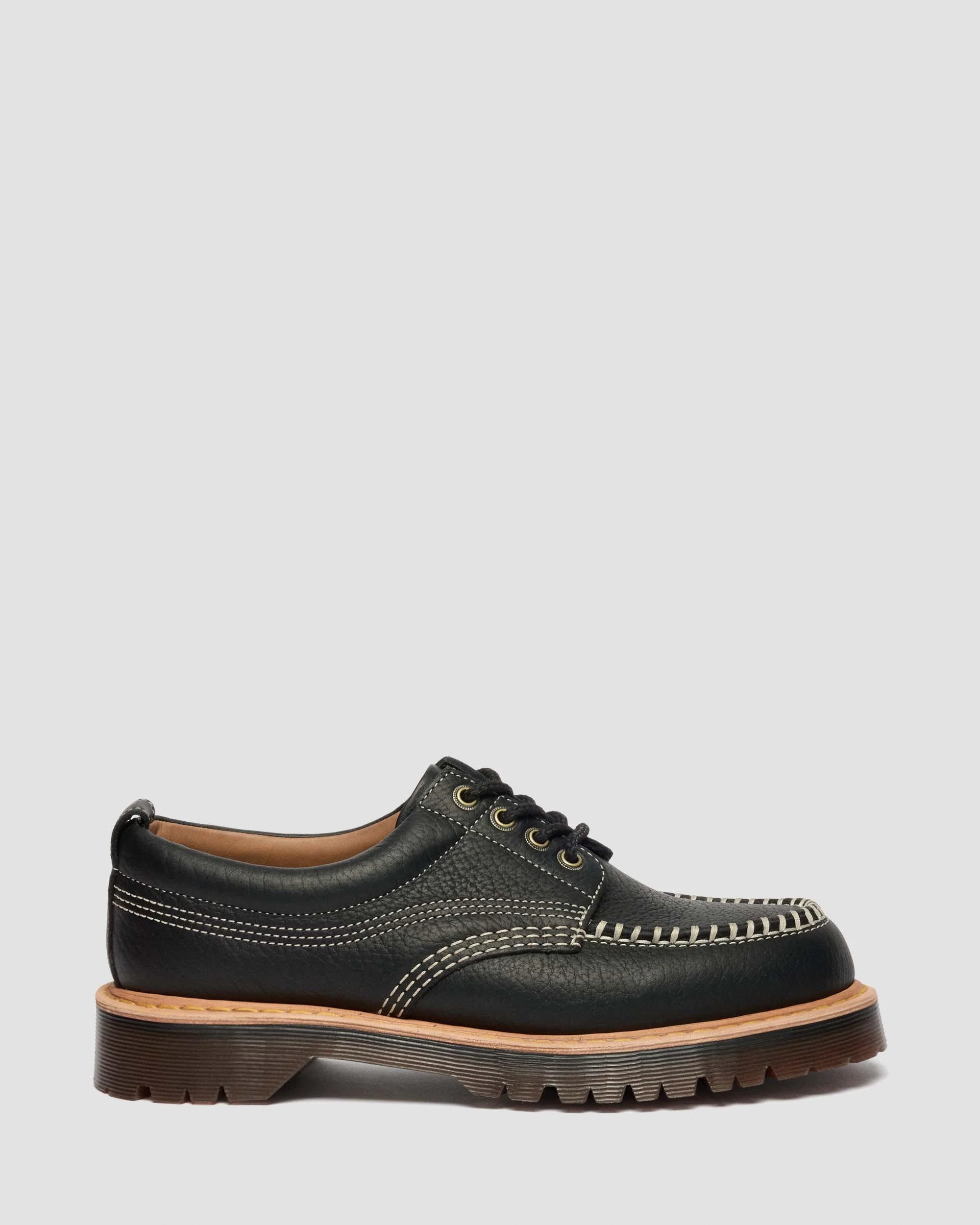 Lowell Wild Grain Leather Moc Toe Shoes - Image 6