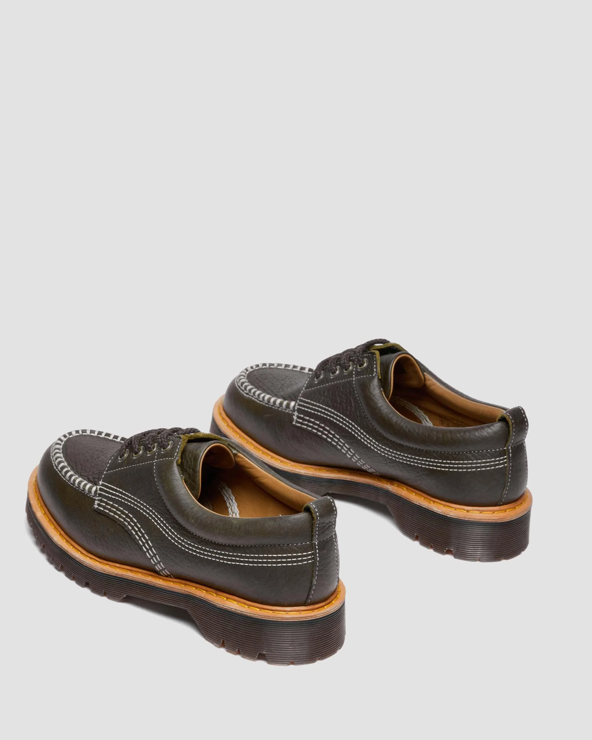 Lowell Wild Grain Leather Moc Toe Shoes - Image 5