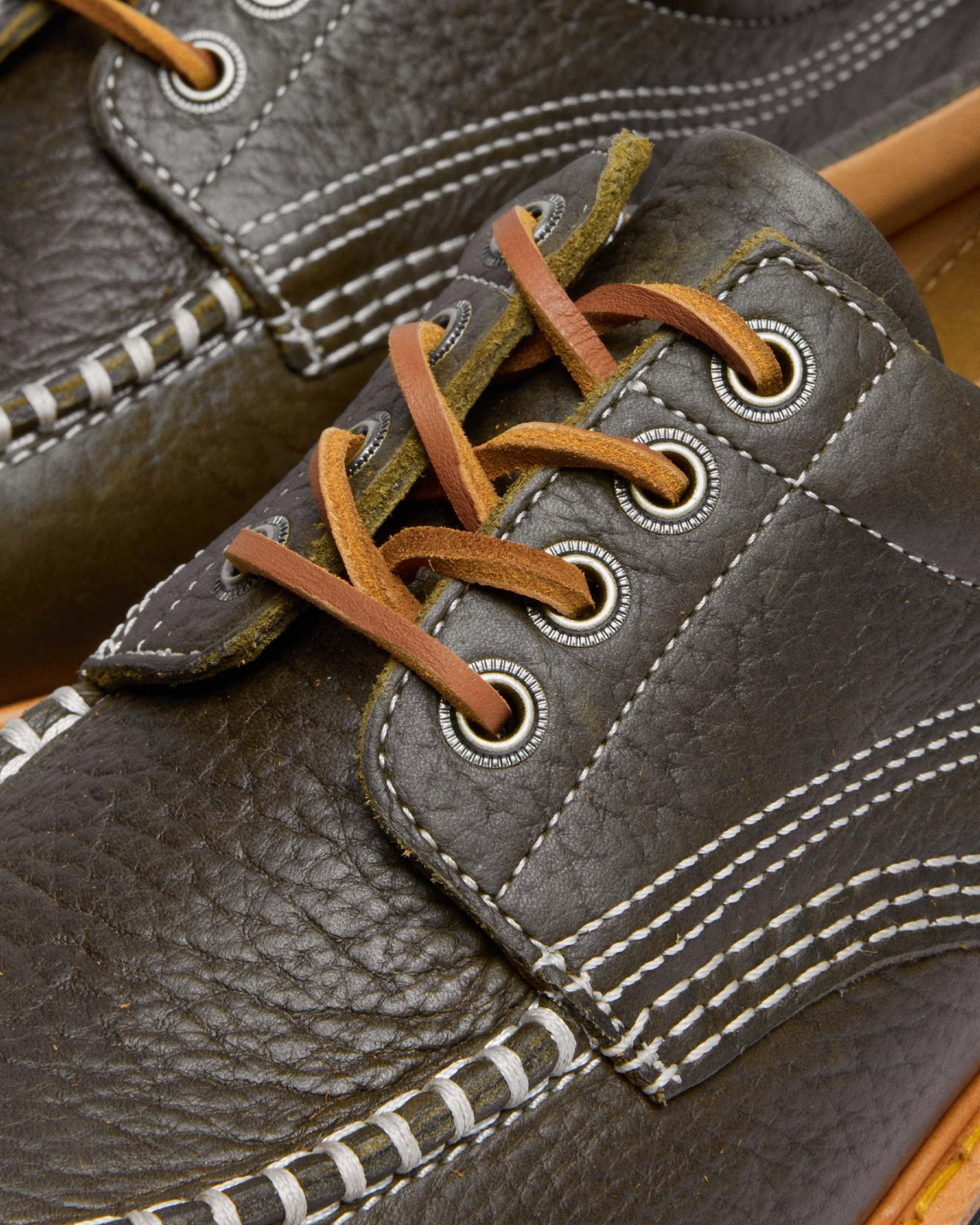 Lowell Wild Grain Leather Moc Toe Shoes - Image 7