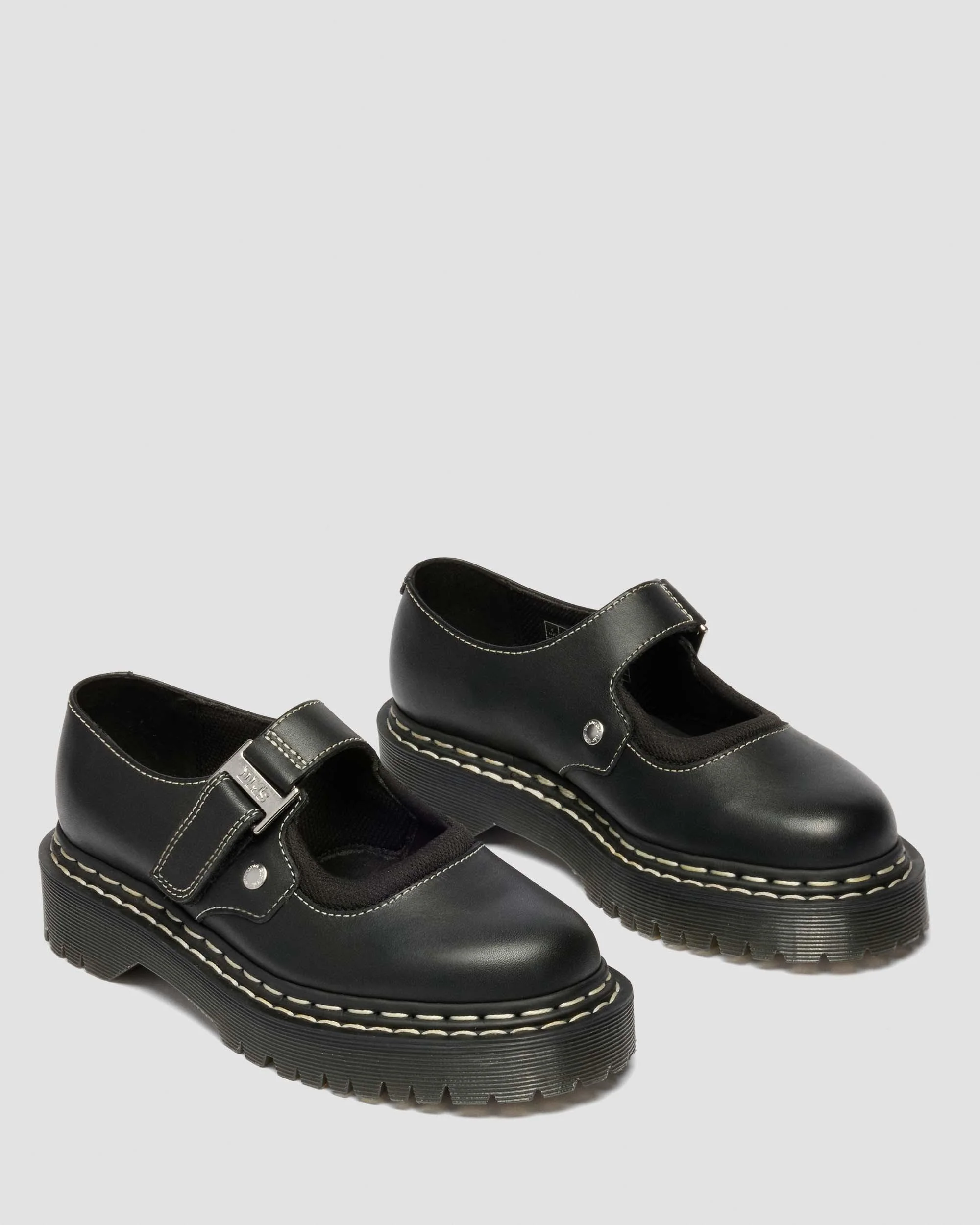 Mary Jane Bex Double Stitch Leather Shoes - Image 4