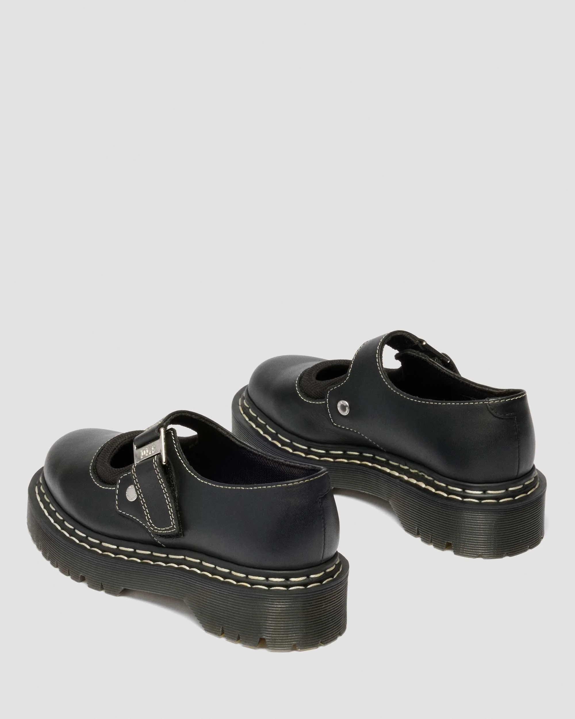 Mary Jane Bex Double Stitch Leather Shoes - Image 5