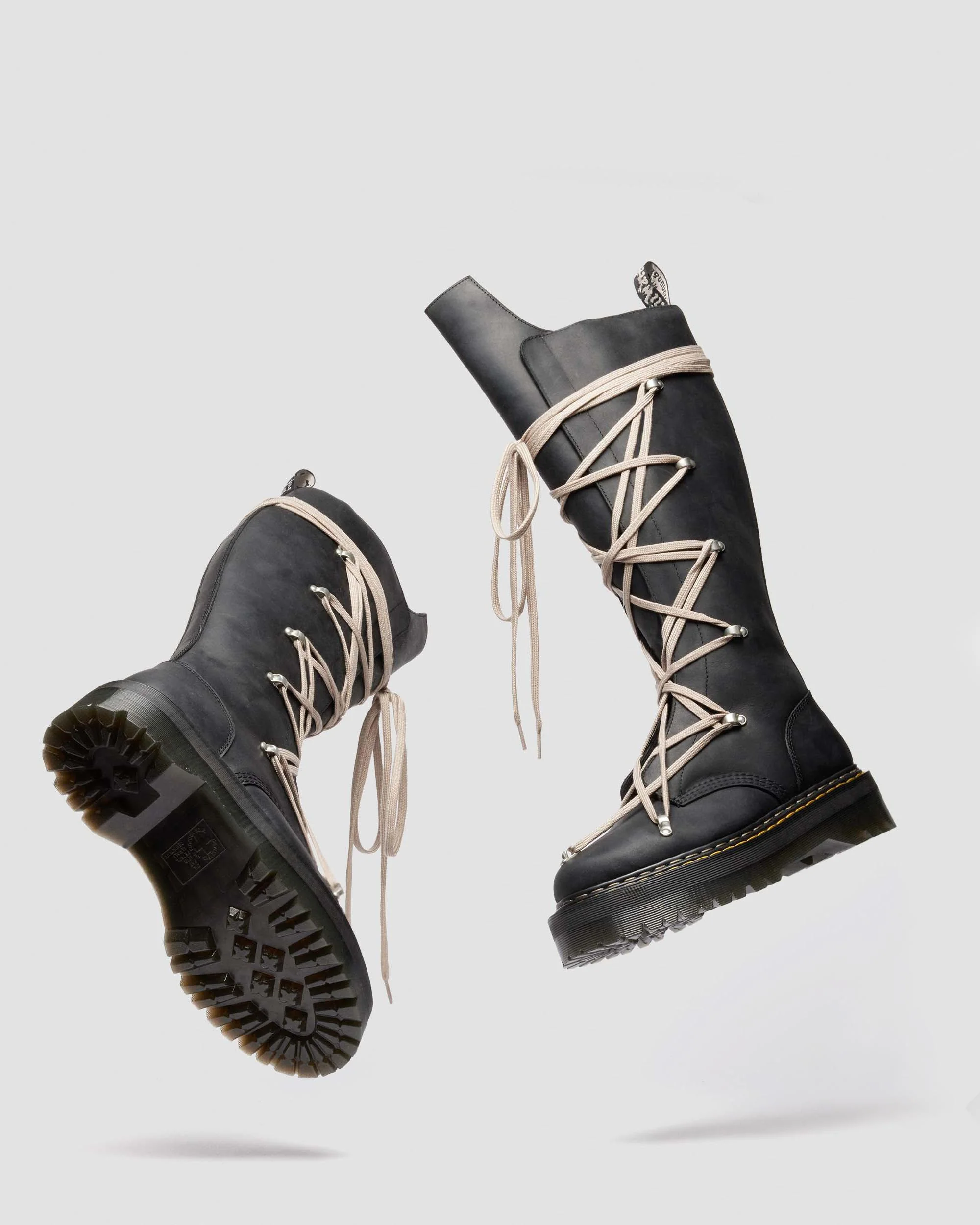 Rick Owens 1B60 Pentalace Leather Boots - Image 7