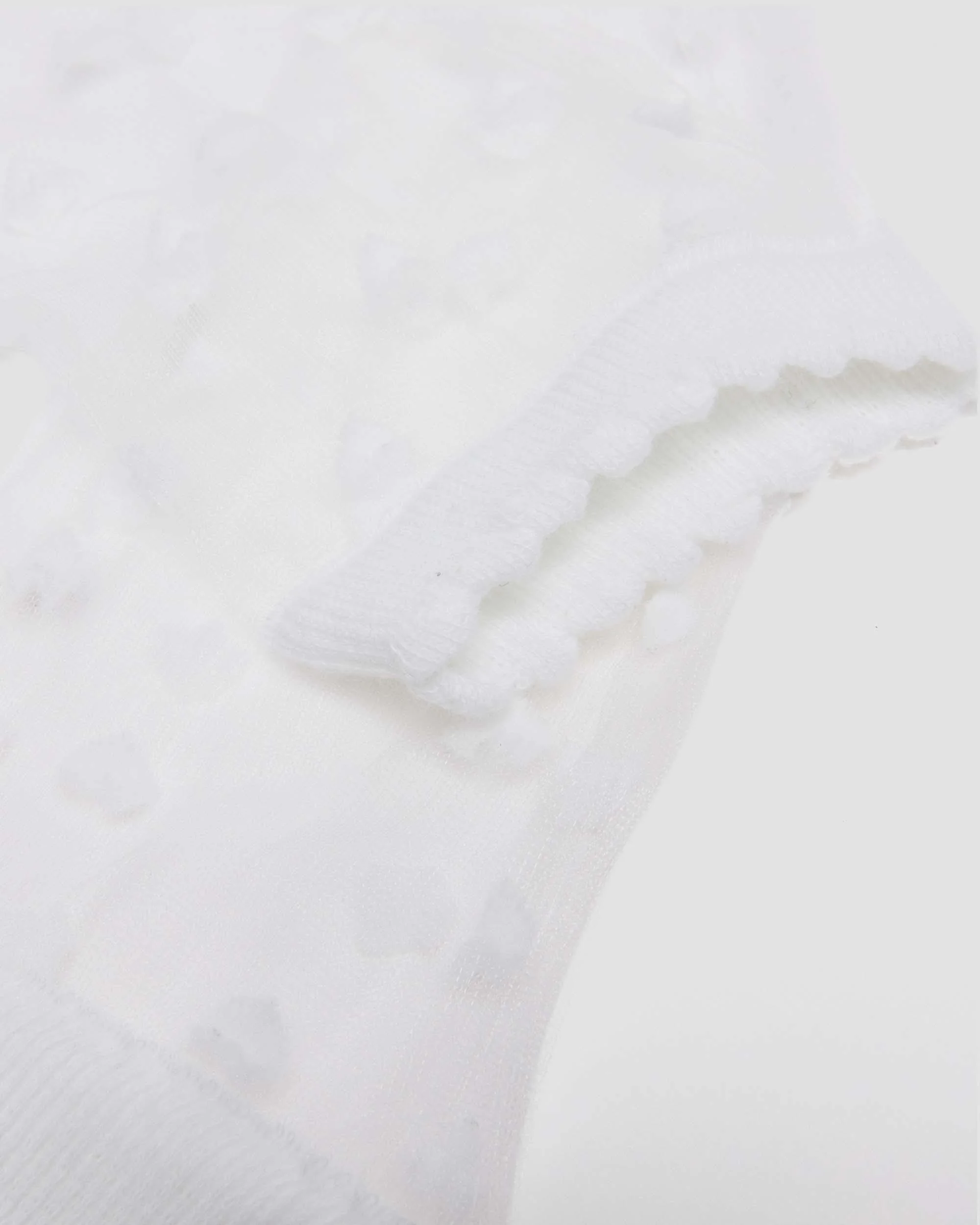 Short Heart Mesh Organic Cotton Blend Socks - Image 4