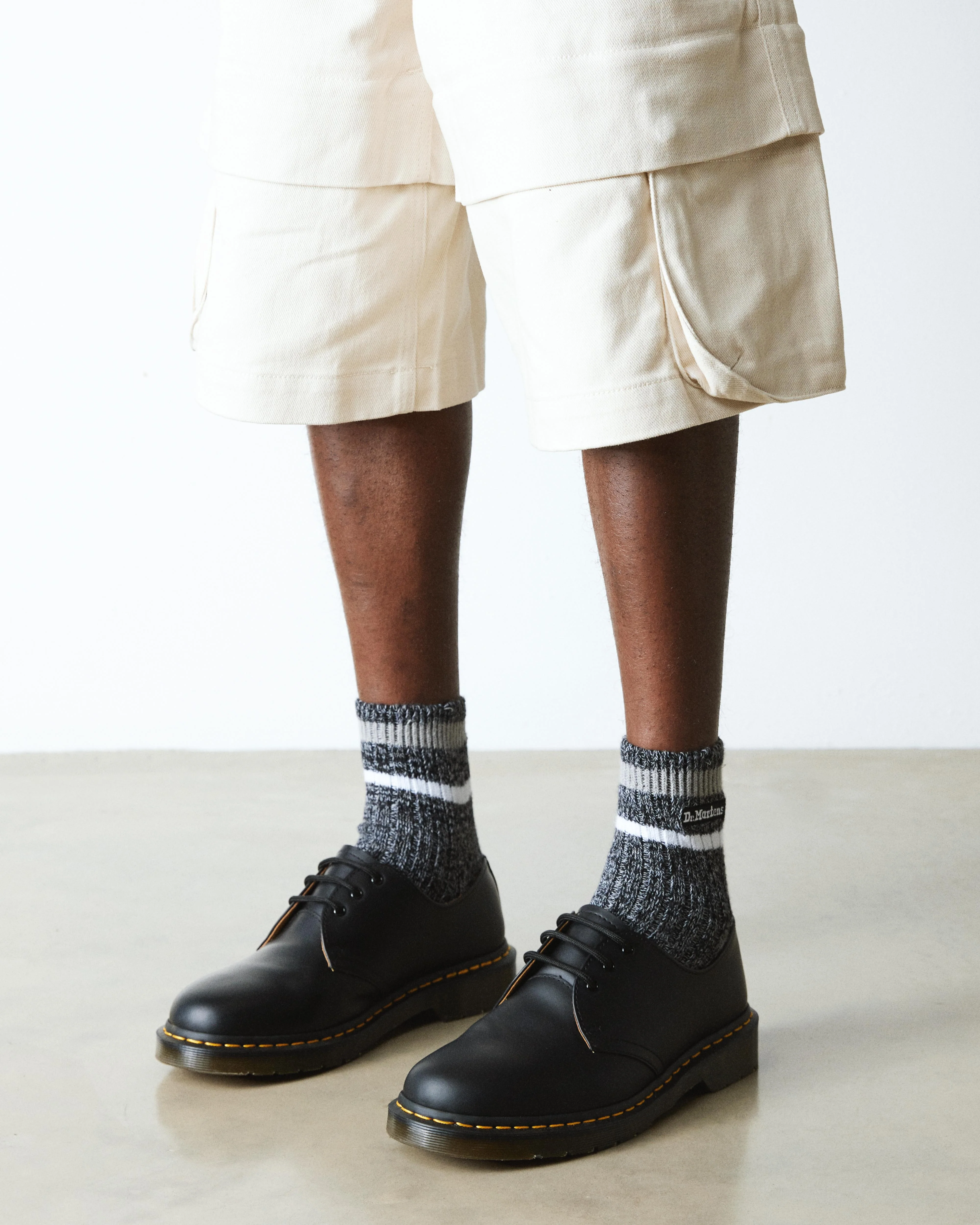 Short Marl Cotton Blend Socks - Image 2