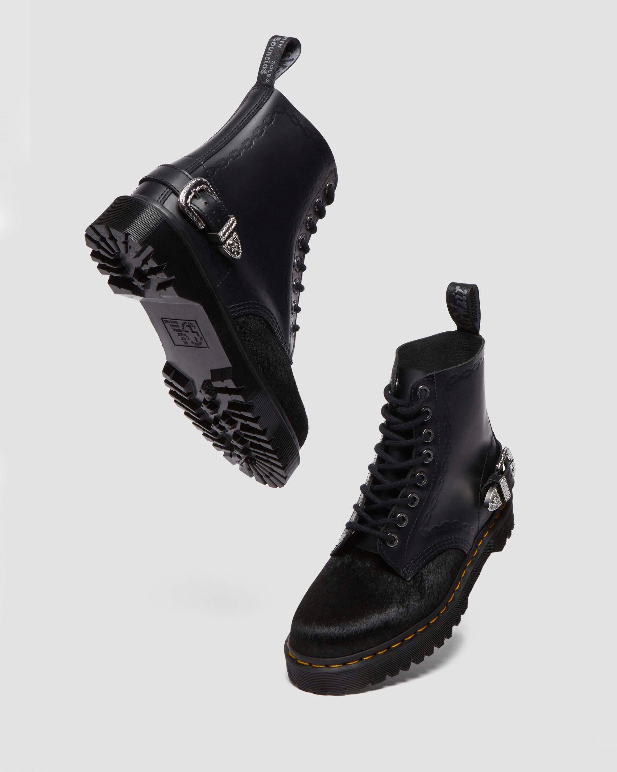 The Great Frog 1460 Bex Smooth Hair On Leather Platform Ankle Boots - Image 8