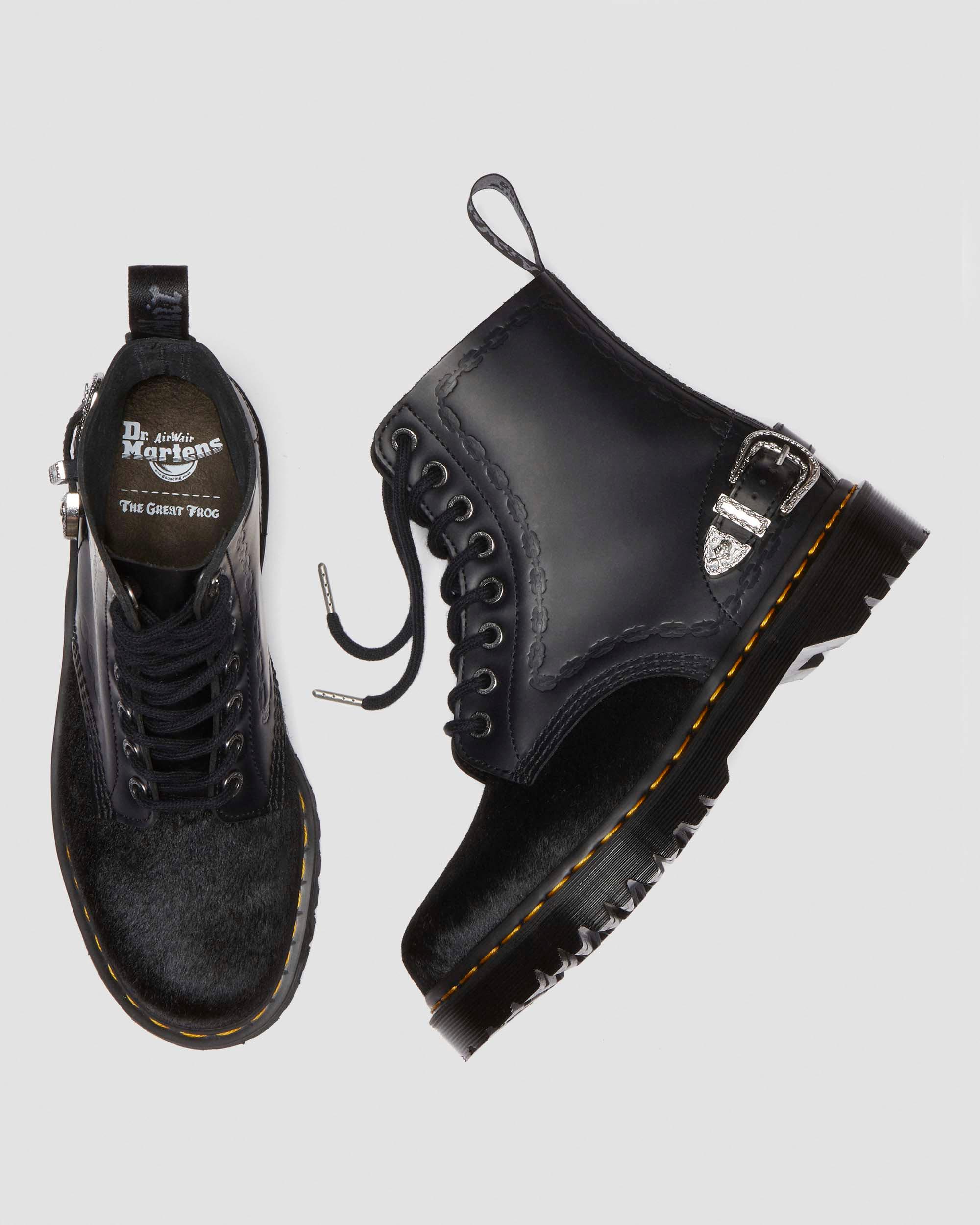 The Great Frog 1460 Bex Smooth Hair On Leather Platform Ankle Boots - Image 9