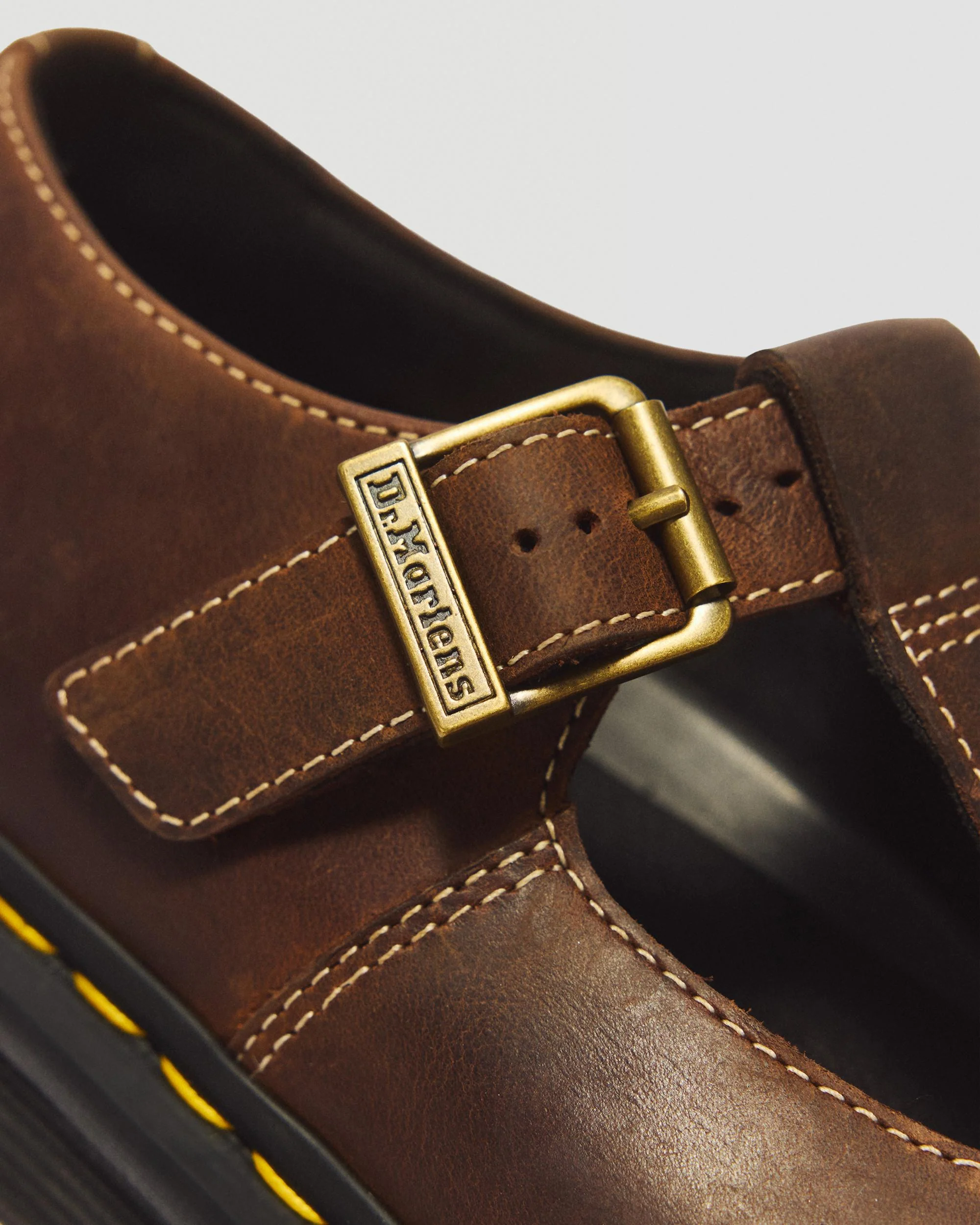 Zebzag Crazy Horse Leather Mary Jane Shoes - Image 3