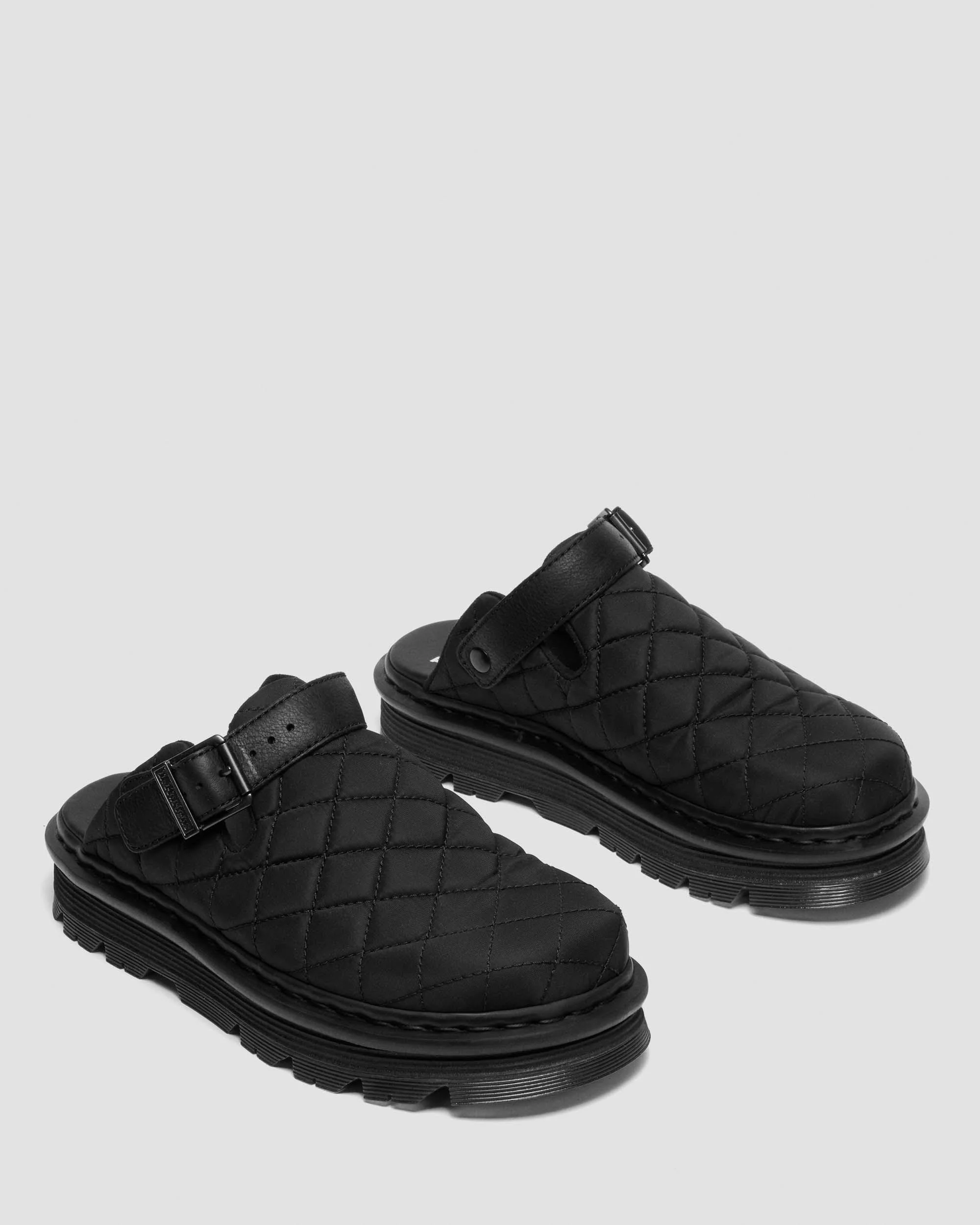 Zebzag Quilted Canvas Platform Mules - Image 4