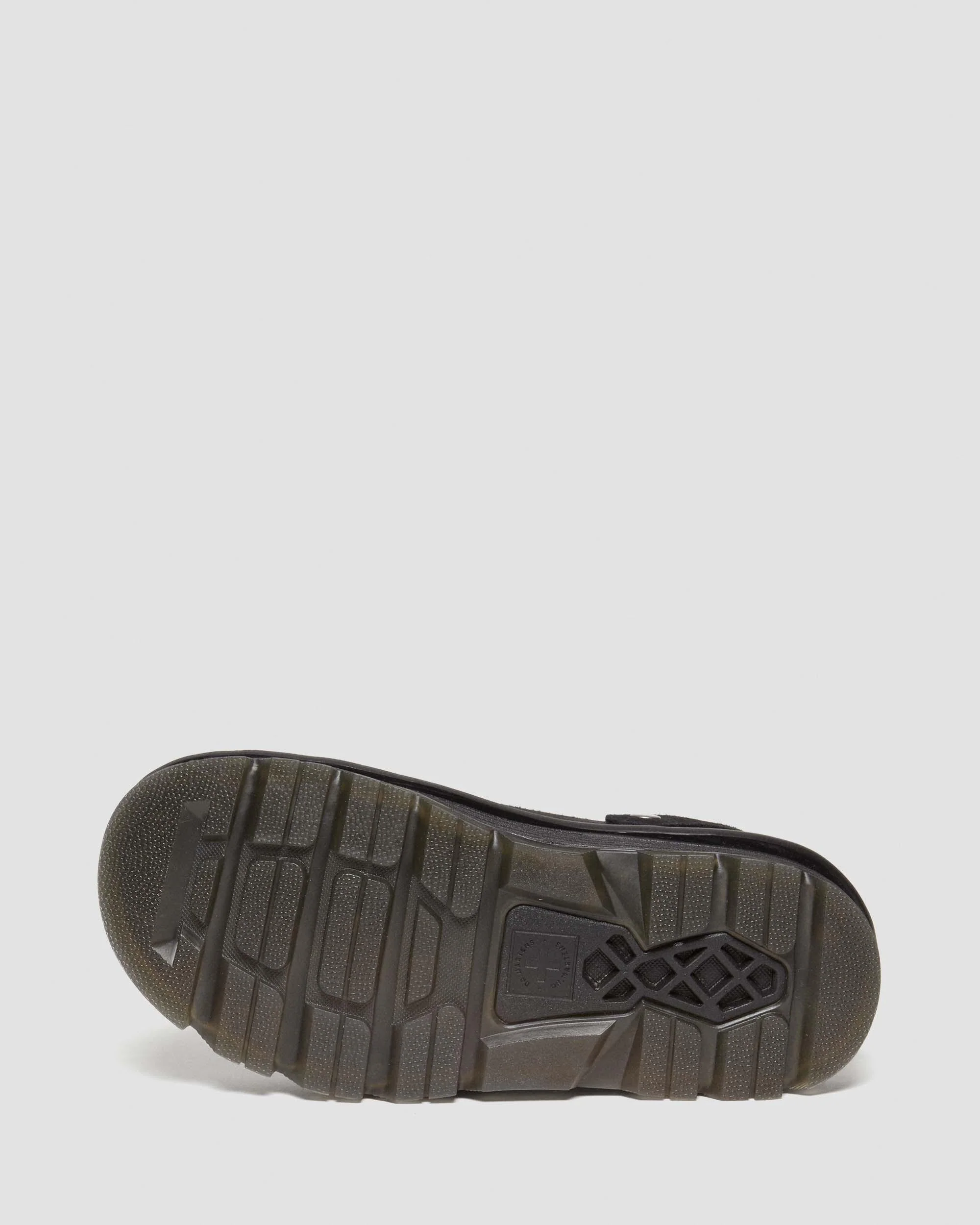 Zebzag Suede Casual Slingback Platform Mules in Black - Image 9