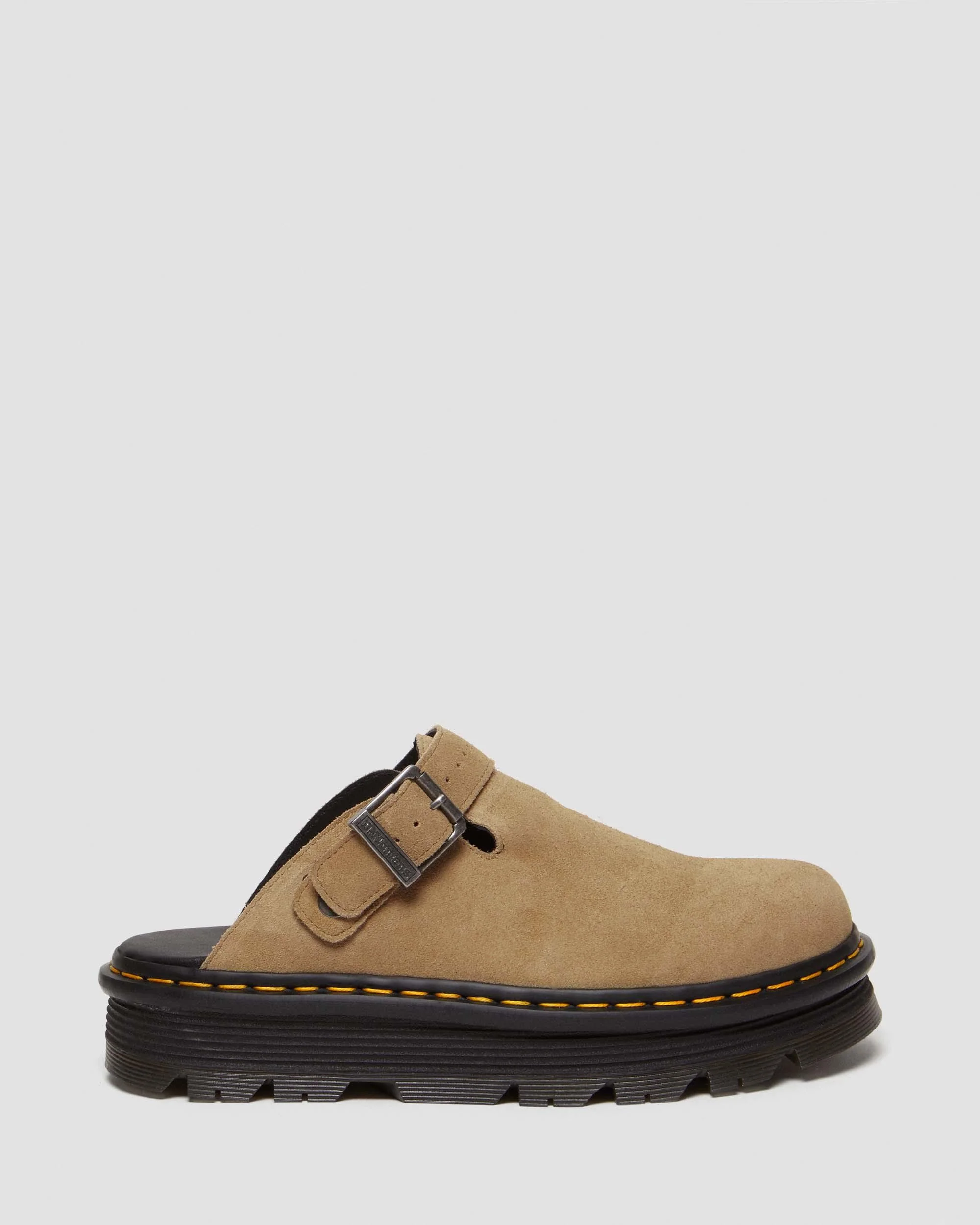 Zebzag Suede Casual Slingback Platform Mules in Savannah Tan - Image 6